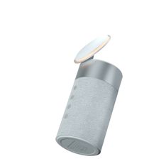 Force Play - Double chargeur sans fil (15W + 5W) Compatible MagSafe + Enceinte Bluetooth Silver