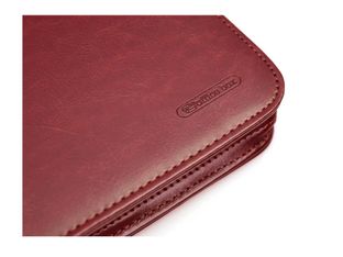 Office Box Dynamic Classic - Carpeta con cremallera para documentos - ancho de la espina: 30 mm - A5 - para documentos - para 255 x 185 mm - rojo