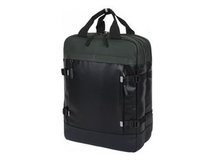 Oberthur Halifax - Sac à dos pour ordinateur portable - 15.6" - noir / vert