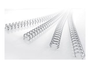 GBC - 6 mm - 34 anneaux - A4 (210 x 297 mm) - 55 feuilles - noir - 100 unités fil de ligature