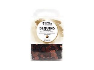 Graine Creative - Paillettes - 6 mm de diamètre - brun - pack de 4000