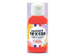 Graine Creative - Peinture textile - rouge - 50 ml