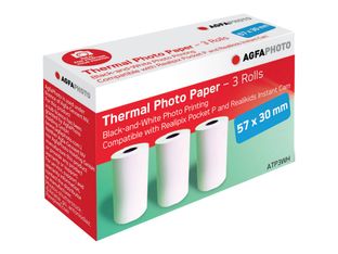 AgfaPhoto - papier photo - 3 rouleau(x) - 57 x 30 mm