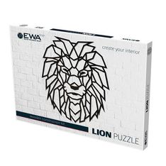 Puzzle murale en bois - Lion - 487 x 605 x 7 mm
