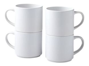 Cricut - 4 Tasses non finie - 300 ml - blanc - céramique