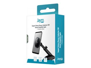 JAYM - support de voiture magnétique pour smartphone avec fixation - Avec charge induction 15W - Cable USB-C