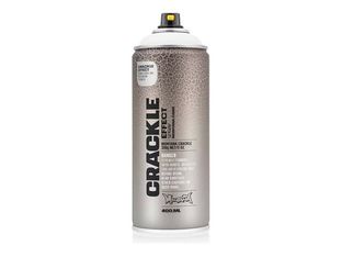 MONTANA CRACKLE - Laque - vaporiser - pour peinture acryllique - blanc pur - 400 ml