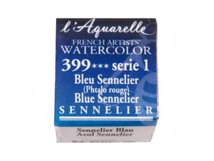 Sennelier French Artists' Series 1 Half Pan 443 - Peinture - aquarelle - sépia brut - semi-opaque - demi-plateau