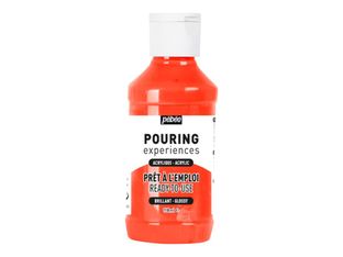 Pebeo Pouring Experiences - Peinture acrylique - rouge magenta - 118 ml