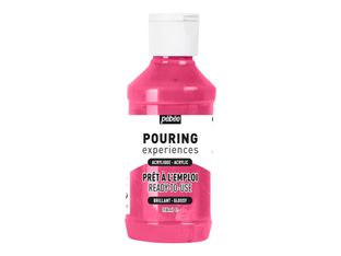 Pebeo Pouring Experiences - Peinture acrylique - magenta foncé - 118 ml