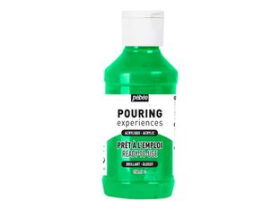 Pebeo Pouring Experiences - Peinture acrylique - vert clair - 118 ml