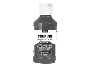 Pebeo Pouring Experiences - Peinture acrylique - noir ivoire - 118 ml