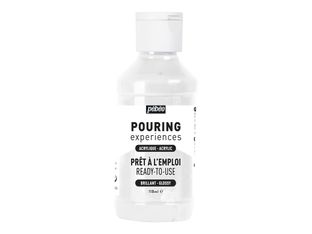 Pebeo Pouring Experiences - Peinture acrylique - blanc titane - 118 ml