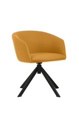 Fauteuil ARCO - pieds pyramidal - jaune safran