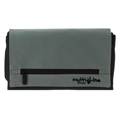 Portatodo triple plano con solapa color Negro