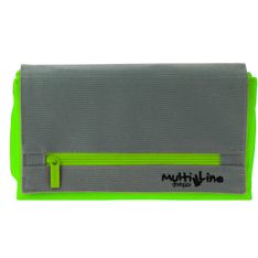 Portatodo triple plano con solapa color Verde