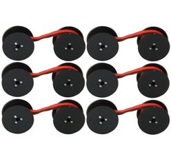 Pack de 6 Ruban d'impression compatible N°35 - noir/rouge - Armor