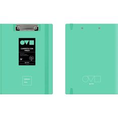 CARPETA CON PINZA SUPERIOR A4 UNEQUAL MINIMAL MINT