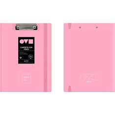 CARPETA CON PINZA SUPERIOR A4 UNEQUAL MINIMAL ROSA