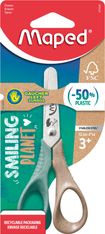 MAPED - Ciseaux VIVO GAUCHER 12 cm SMILING PLANET - en bois FSC - coloris assortis