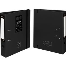 ARCHIVADOR A4 65MM UNEQUAL MINIMAL NEGRO