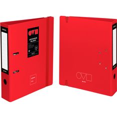 ARCHIVADOR A4 65MM UNEQUAL MINIMAL ROJO