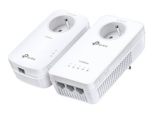 TP-Link TL-WPA8635P - Kit V4 de 2 CPL AV1300 - avec prise gigogne - blanc