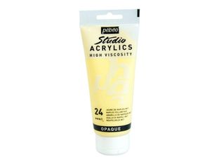Pebeo Studio Acrylics - Peinture acrylique - imitation jaune naples - mat / satiné - 100 ml