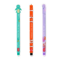 Set de 3 Stylos gel effaçable under the sea
