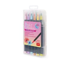 Legami - Set de 12 feutres pinceaux pastel