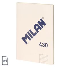 MILAN LIBRETA ENCOLADA PAPEL PAUTADO 48 HOJAS A4 SERIE 1918 BEIGE