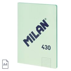 MILAN LIBRETA ENCOLADA PAPEL PAUTADO 48 HOJAS A4 SERIE 1918 VERDE