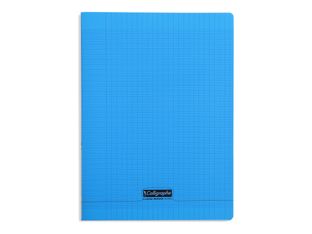 Calligraphe 8000 - Cahier polypro A4 (21x29,7cm) - 192 pages - grands carreaux (Seyes) - bleu