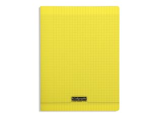 Calligraphe 8000 - Cahier polypro A4 (21x29,7cm) - 192 pages - grands carreaux (Seyes) - jaune
