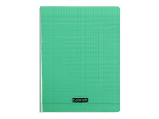 Calligraphe 8000 - Cahier polypro A4 (21x29,7cm) - 192 pages - grands carreaux (Seyes) - vert