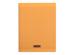 Calligraphe 8000 - Cahier polypro A4 (21x29,7cm) - 192 pages - grands carreaux (Seyes) - orange