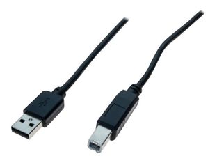 Exertis Connect - câble USB - USB pour USB type B - USB 2.0 - 1.8 m - noir