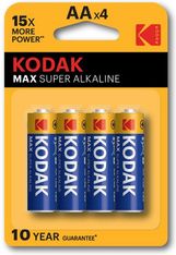 KODAK - Piles - MAX Alcaline - AA / LR06 - pack de 4