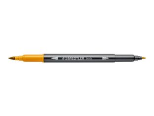 STAEDTLER 3001 - Stylo à pointe en fibre double pointe - ocre doré - 1-6 mm / 0.5-0.8 mm fin