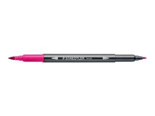 STAEDTLER 3001 - Stylo à pointe en fibre double pointe - Rose clair - 1-6 mm / 0.5-0.8 mm fin