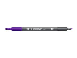 STAEDTLER 3001 - Stylo à pointe en fibre double pointe - violet - 1-6 mm / 0.5-0.8 mm fin
