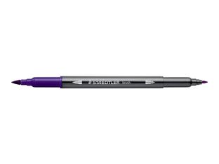 STAEDTLER 3001 - Stylo à pointe en fibre double pointe - bleu violet - 1-6 mm / 0.5-0.8 mm fin