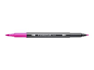 STAEDTLER 3001 - Stylo à pointe en fibre double pointe - violet rouge - 1-6 mm / 0.5-0.8 mm fin