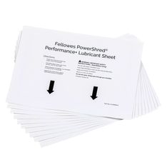 Fellowes - 10 feuilles de lubrification pour destructeur