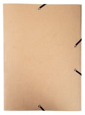 Exacompta - Chemise à 3 rabats en carte kraft - A4