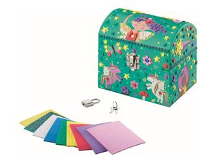 Maped Creativ Secret Mosaics - Boîte à bijoux non finie - licornes, fées, papillons
