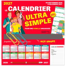 Frigobloc Le calendrier Ultra Simple pour une famille organisée ! 