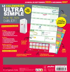 Frigobloc Le mini calendrier Ultra Simple pour une famille organisée ! 