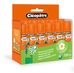 Cléopâtre CléoBi@ - Boîte de 12 bâtons de colle - 8 g
