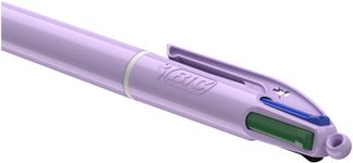 BIC 4 COULEURS - Stylo à bille 4 couleurs - 1 mm - pastel violet